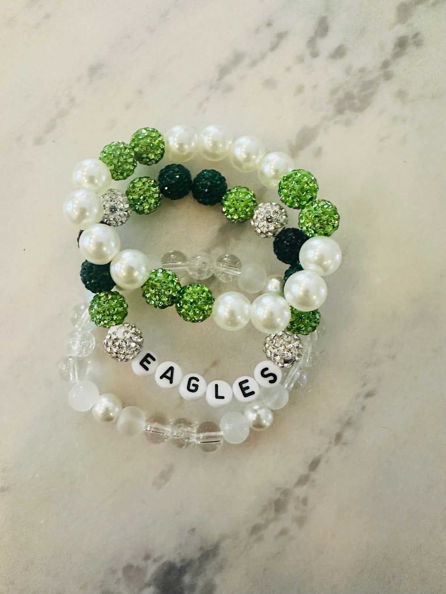 Eagles bracelet stack (3)
