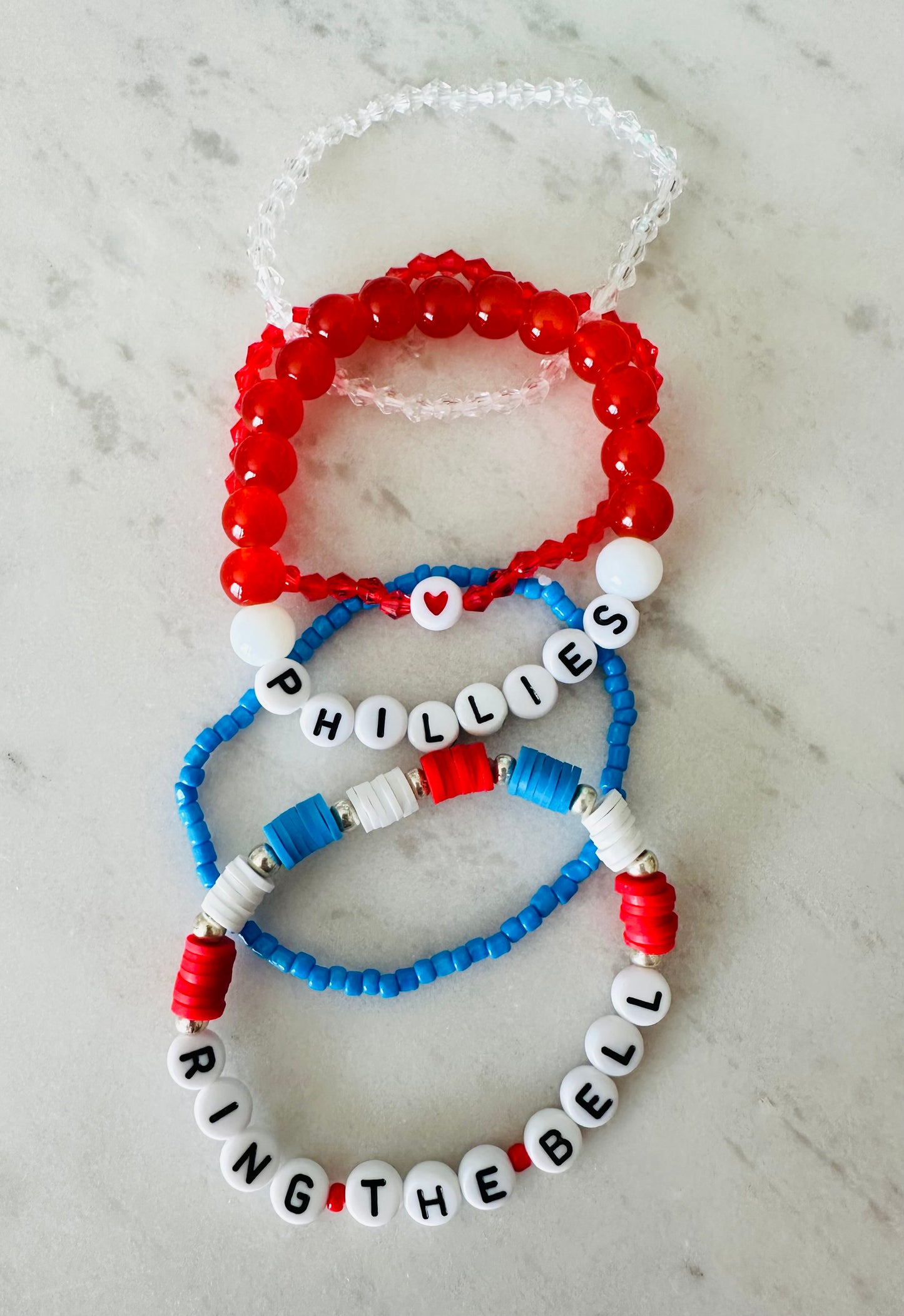 Phillies bracelet stack (set of 5)