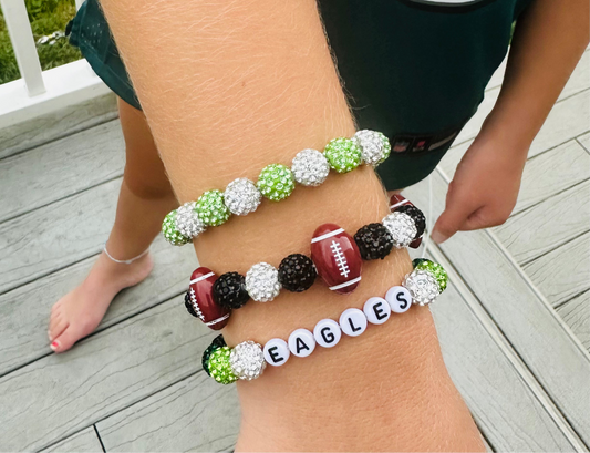 Set of 3 Eagles bracelets
