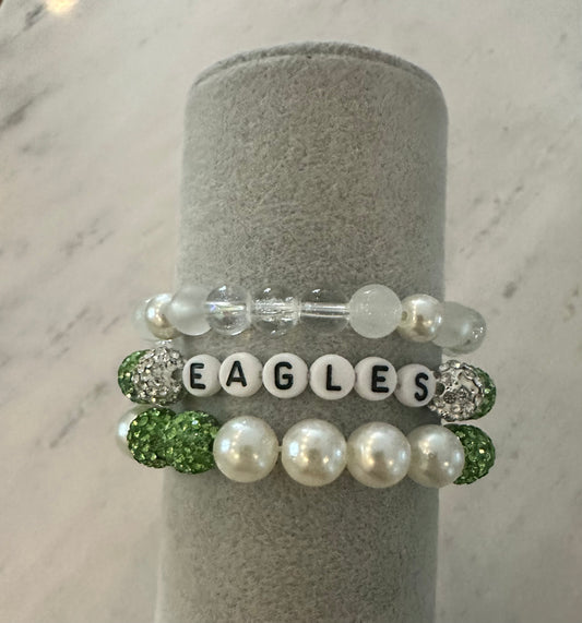 Eagles bracelet stack (3)