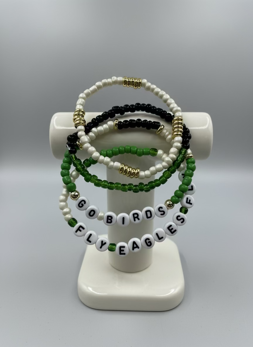 Eagles Bracelets Stack
