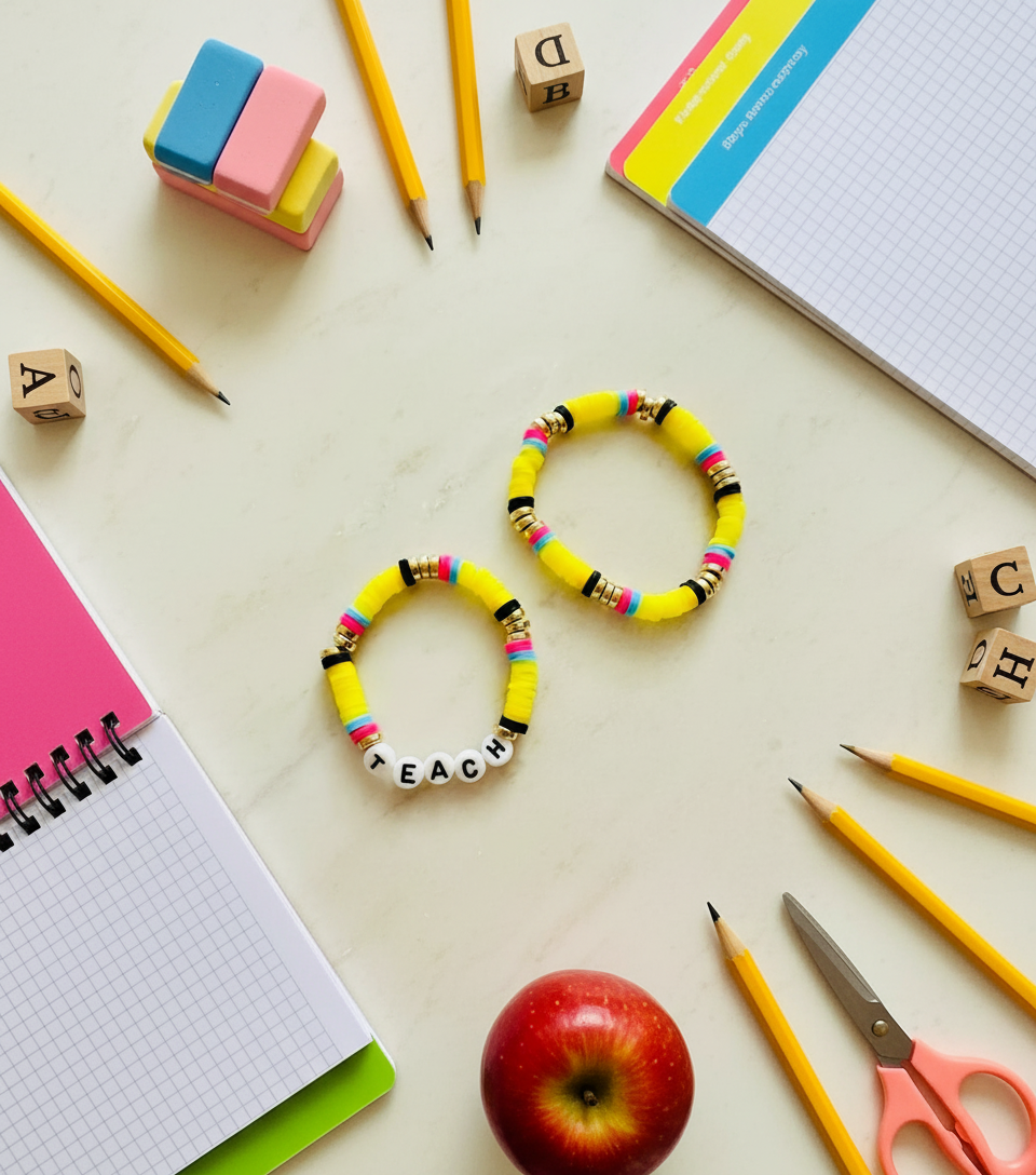 Teach bracelet stack