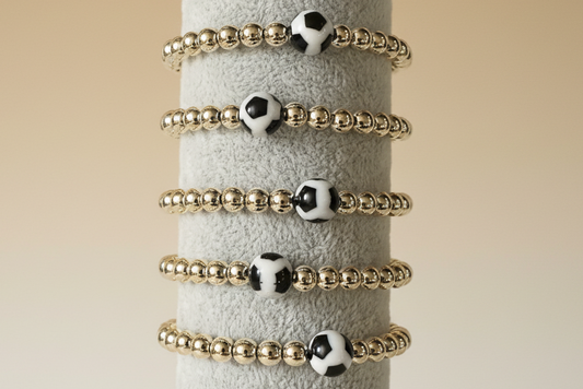 Gold Soccer Bracelet
