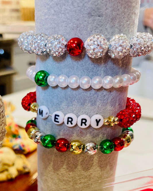 Christmas bracelet stack (4)